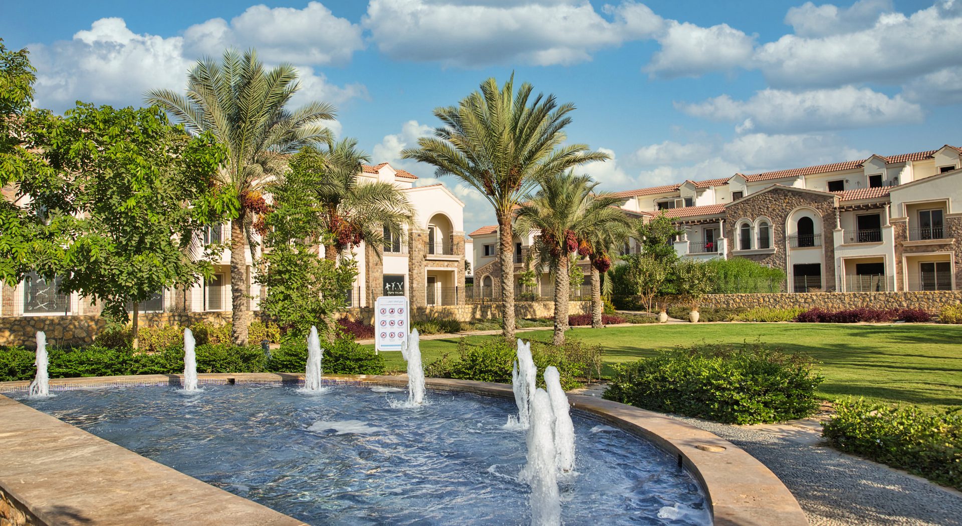Completed Divina Gardens villas and landscaped community