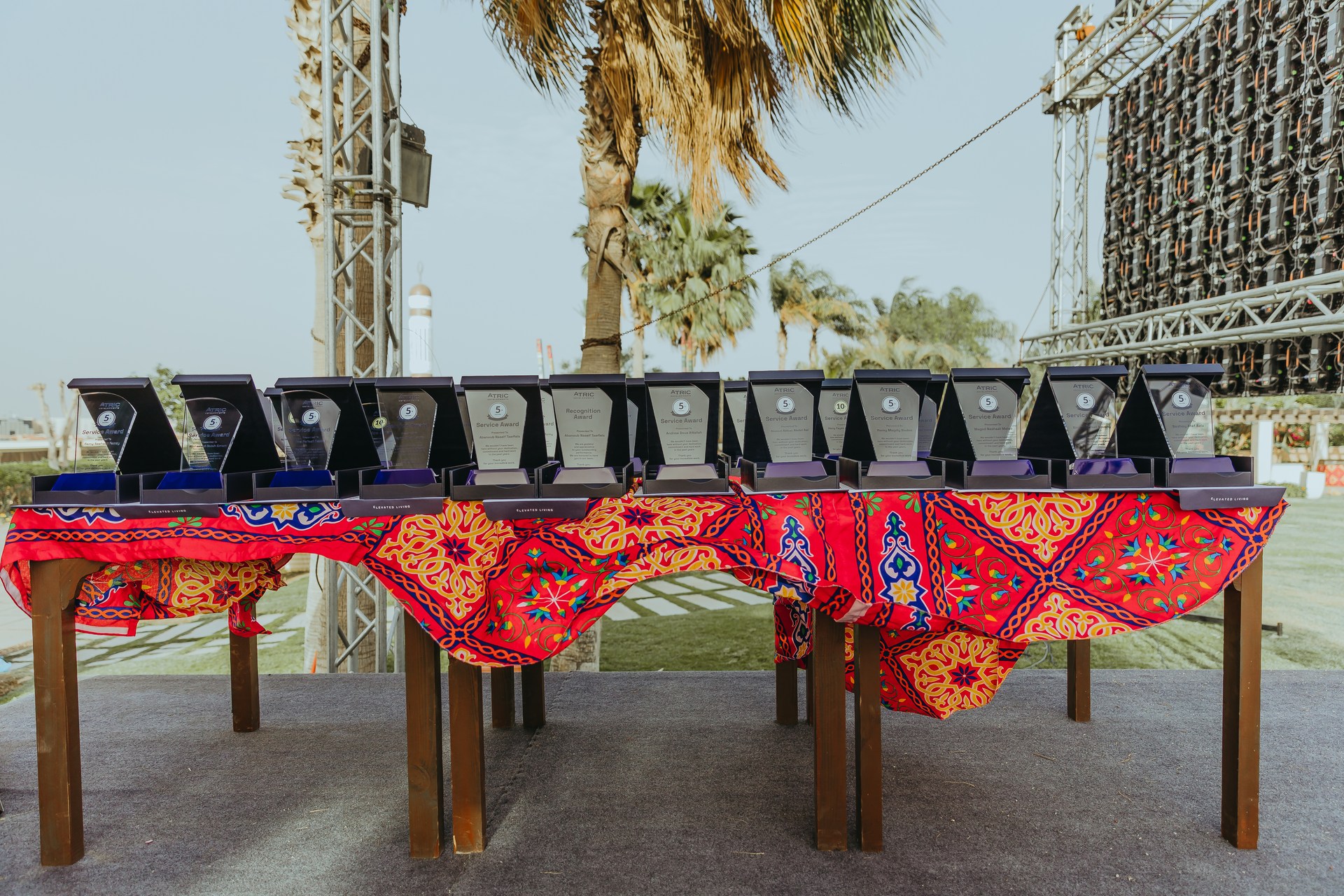 Awards prepared for ATRIC colleagues at the 2022 Iftar