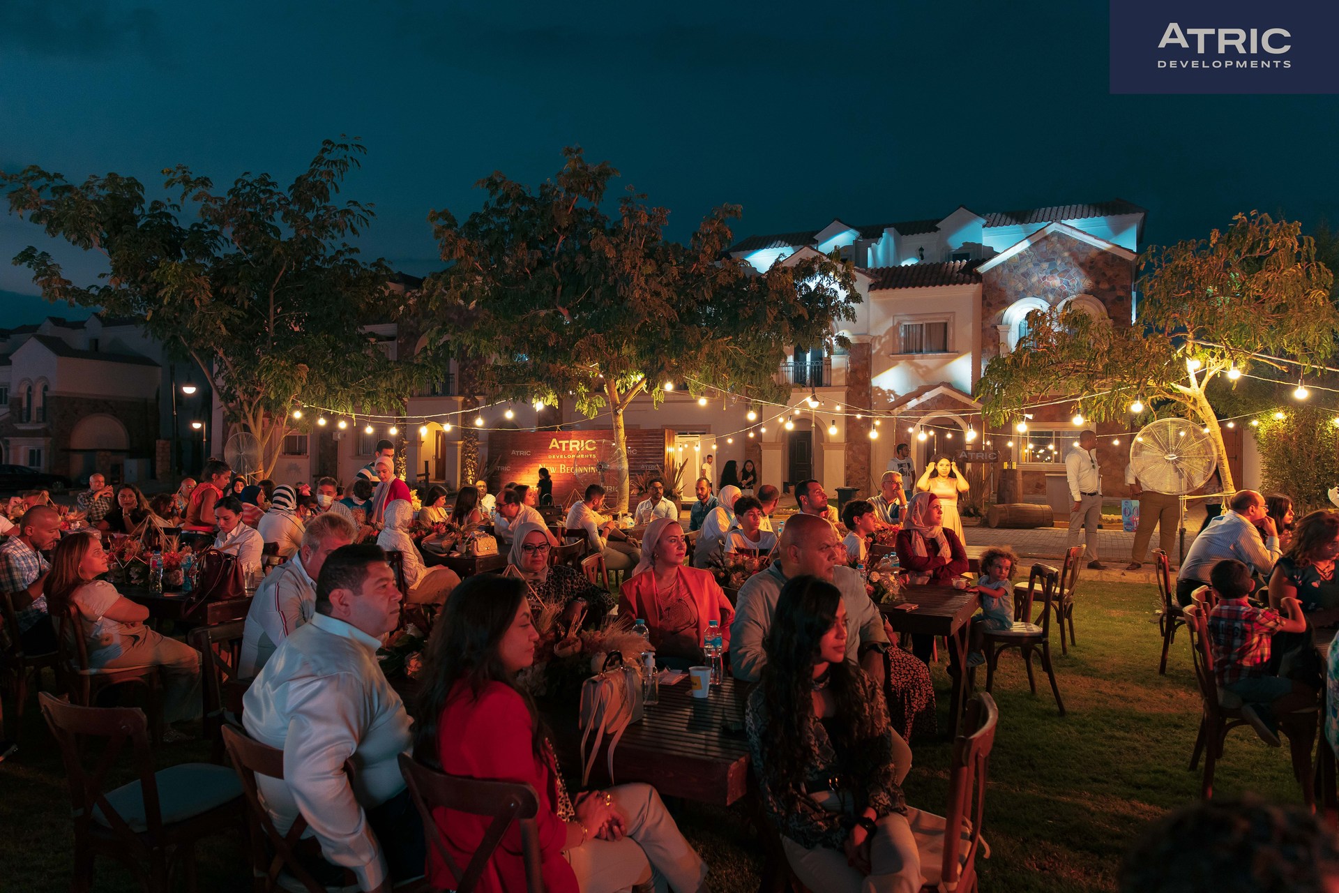 The Divina Gardens community gathered outdoors for New Beginnings