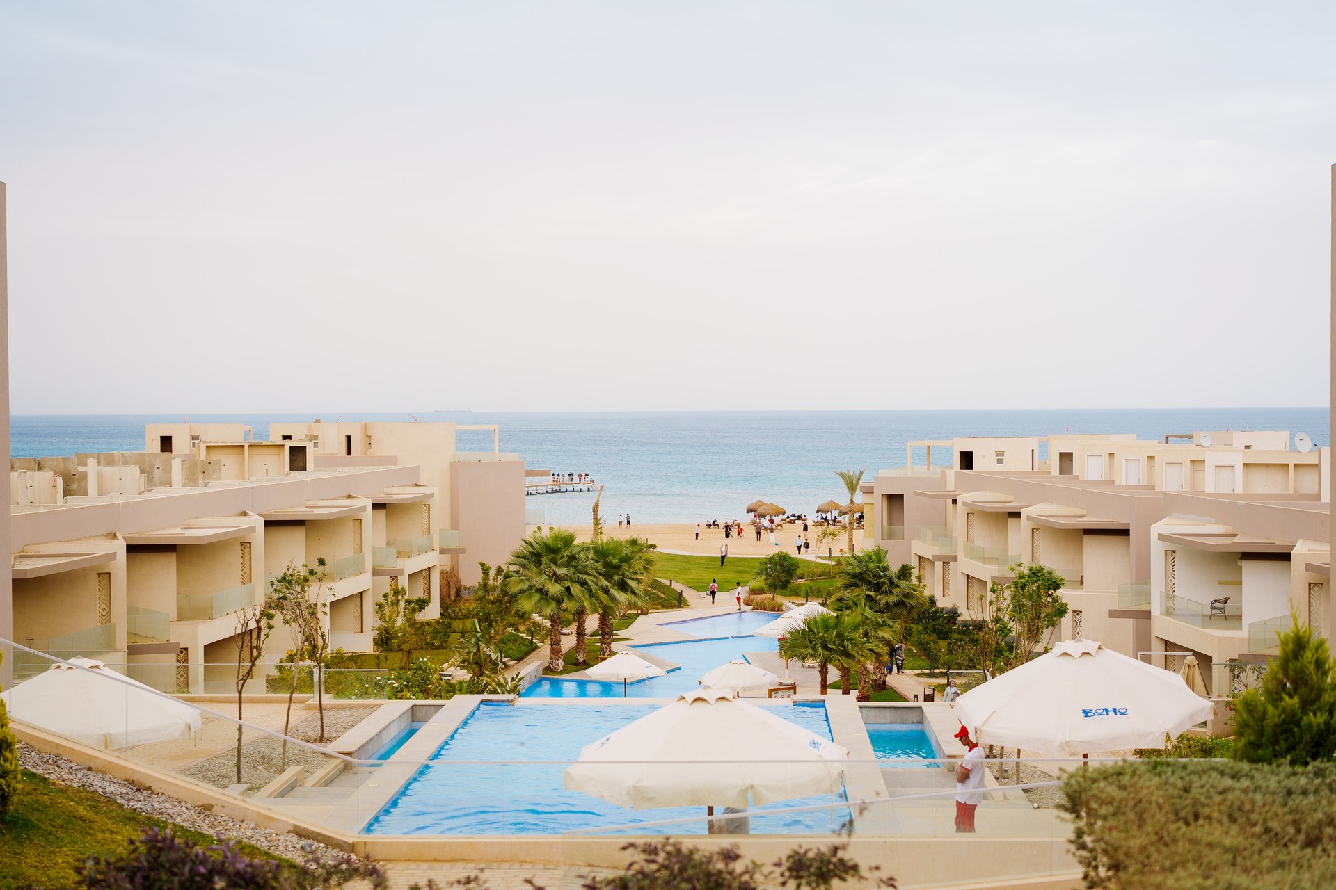 BOHO Sokhna's landscaped pools and Red Sea setting during the Eid programme