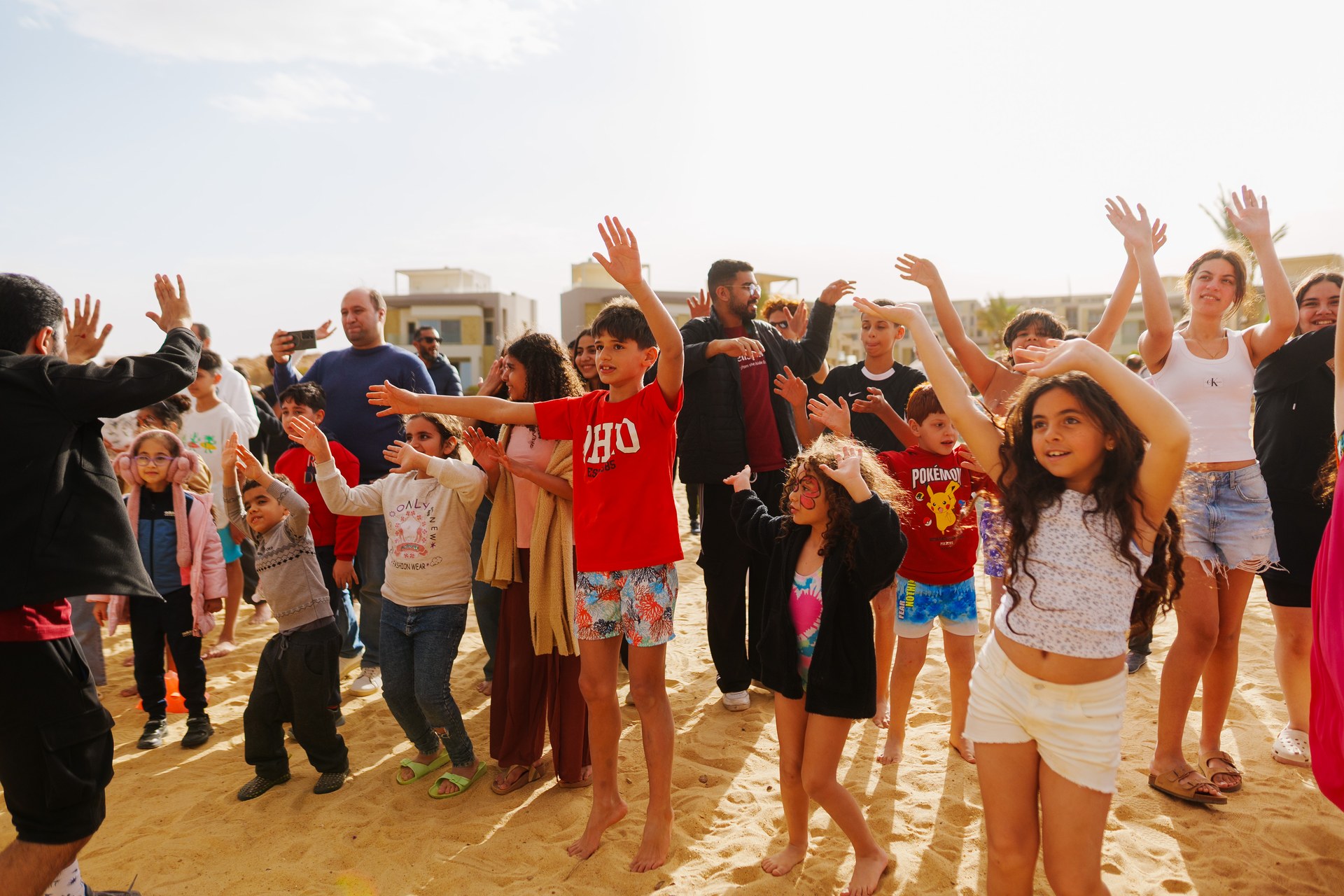 Families celebrating Eid Al-Fitr together at BOHO Sokhna