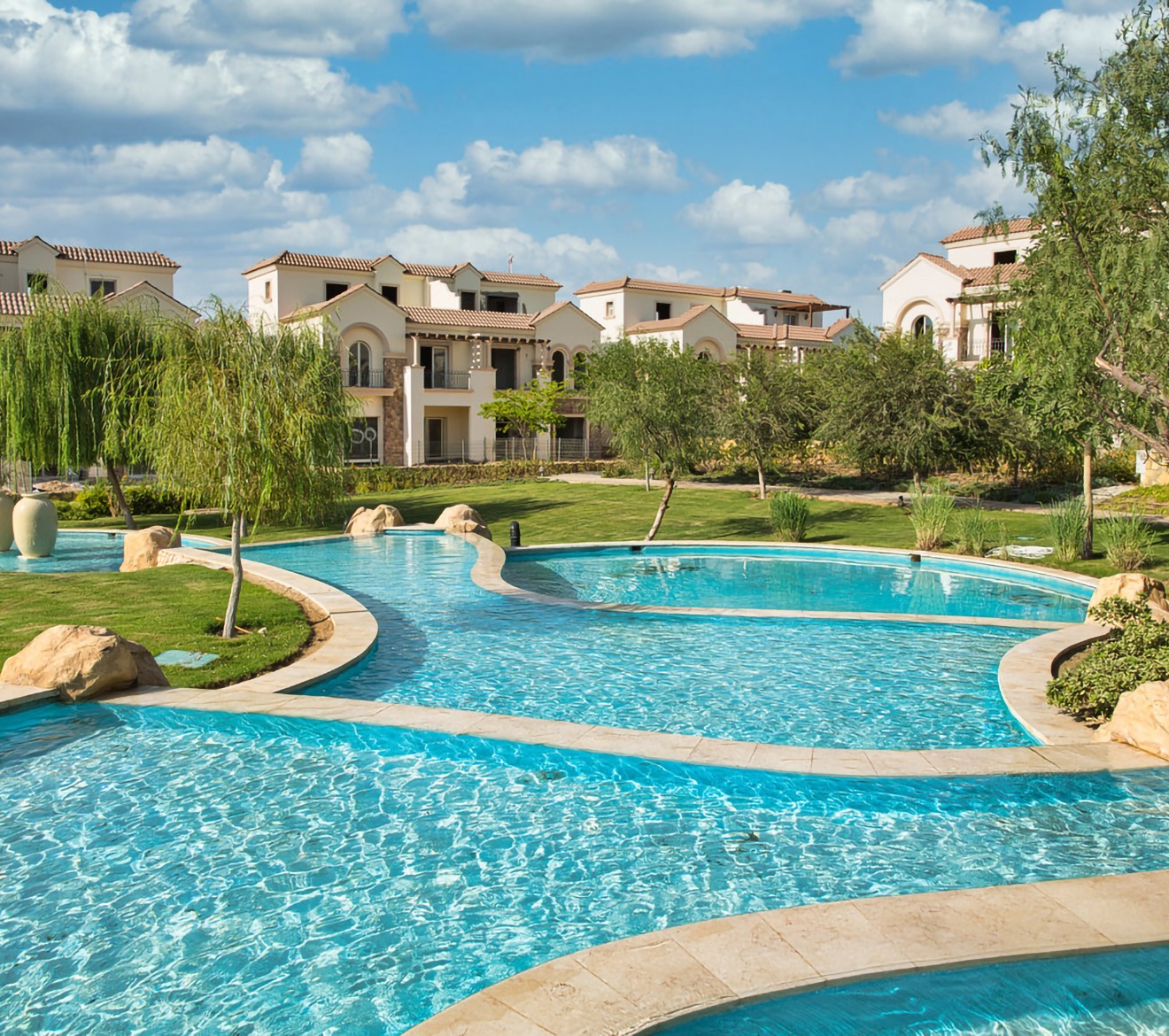 Landscaped swimming pool at Divina Gardens