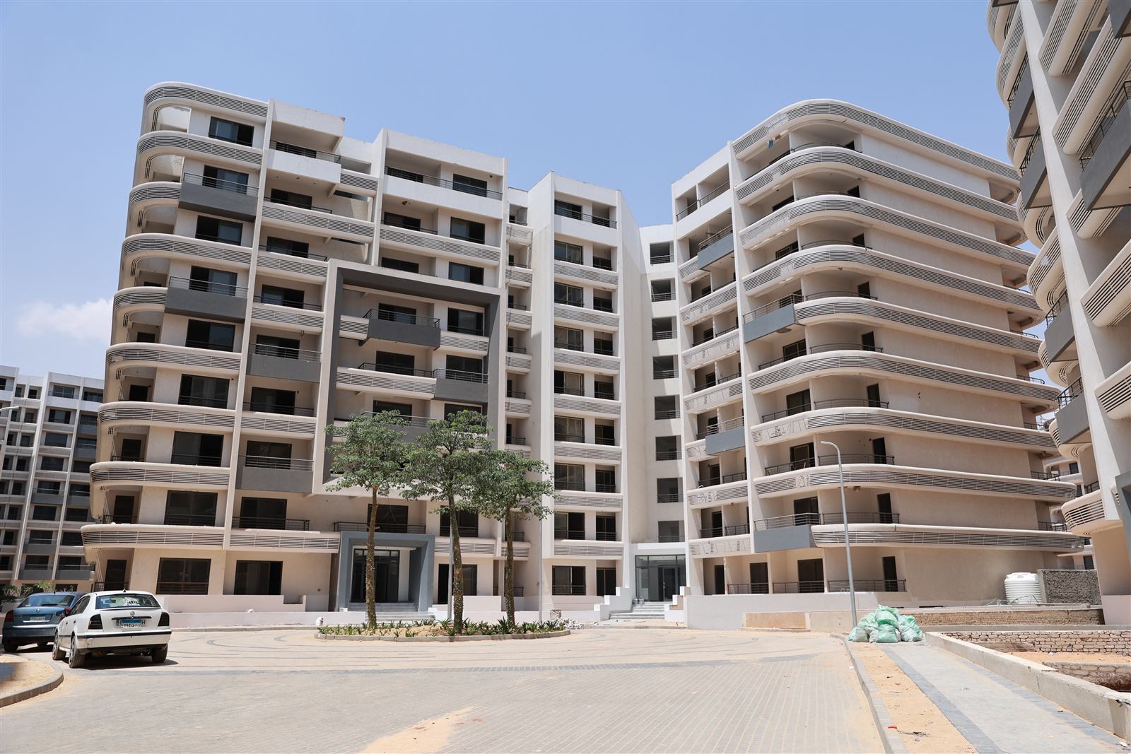 A completed Boardwalk courtyard, July 2026